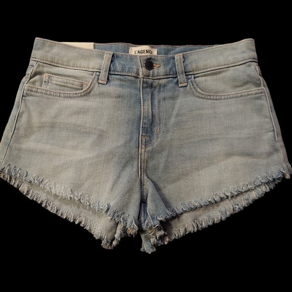 L´Agence Zoe Raw Hem Shorts NWT size 24MSRP $195